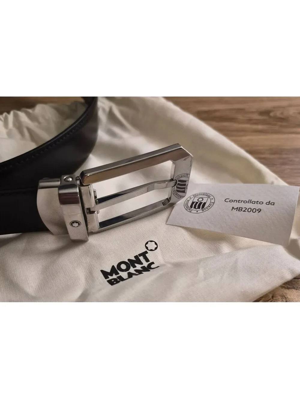 Montblanc Rectangular Stainless Steel Pin Buckle Reversible